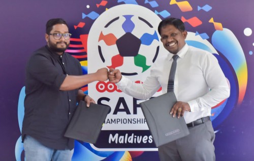 SAFF championship ge title sponsor akah Ooredoo Maldives