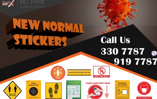 Fihaara aai office thakah beynunvaa new normal sticker aai covid aa dhekolhah beynunvaa gina saamaanu M7 ah