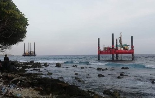 Thila Male Bridge ge masakkai kuriyah dhaathee kandu dhathuru kuraa faraai thakun samaaluvaan angaifi