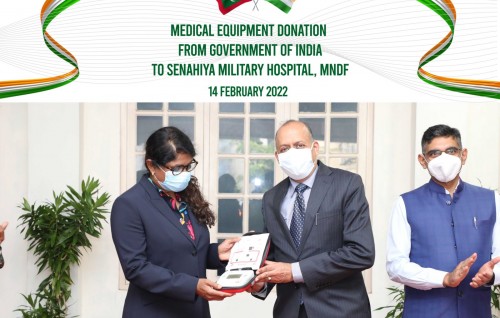 India sarukaarun Senahiya ah medical saamaanu thakeh hadhiyaa kohffi