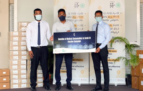 ''Covid-19 Dhifaau'' campaign ah STO in sihhee baeh saamaanu hadhiyaa koffi