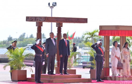 President and First Lady welcomes the Sri Lankan Prime Minister