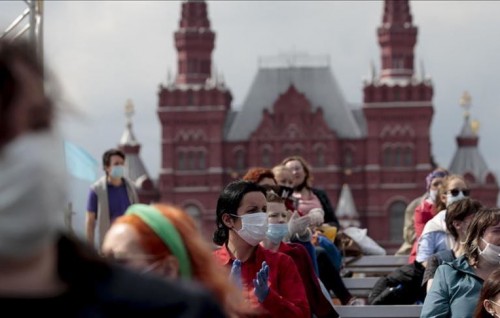 Russia gai veythuvedhiya 24 gadiirutherey record adhadhakah Covid positive case fenijje