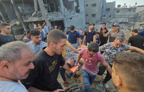 Gaza ge refugee camp ah dhin hamalaa sarukaarun kuhverikohfi