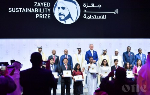 President Solih presents the Zayed Sustainability Award at UAE