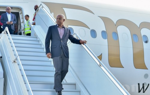 President Solih returns to Maldives after official visit to UAE