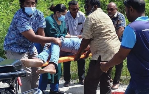 Hithadhoo gai hingi accident gai aniyaavi meehaa heynaaraa onnathaa maheh, ithuru faruvaa ah Raajjeyn beyrah