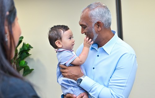 Photo: New York gai dhiriulhey Dhivehinnaaa Raees bahdhalukurehvun