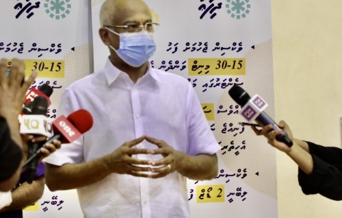 President Solih: It is a goal to vaccinate everyone living in Maldives in six months
