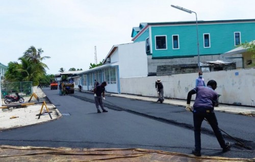 85 percent of Ungoofaaru Road Development Project finished