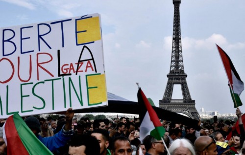 France gai Pro Palestine muzaaharaathah beyhvvun manaa koffi