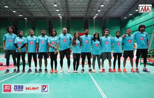 Badminton ge harakaiyy thah alun feshijje, Ajufan academy aai Indoor ah rangalhu feshumeh