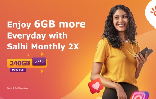 Dhiraagu ge ''salhi monthly 2GB