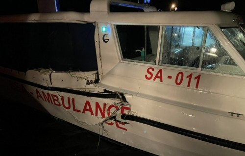 Person in critical condition following sea ambulance collision in ICU