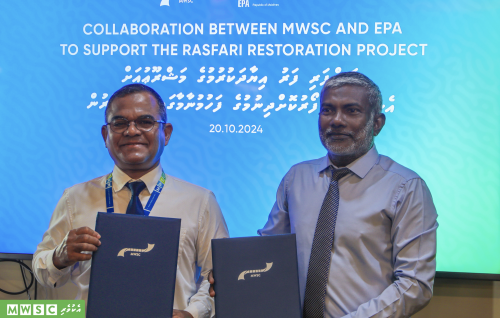 Rasfari farah libunu gellun iyaadhakuran EPA inn hingaa mashroo ah MWSC ge eheetherikann