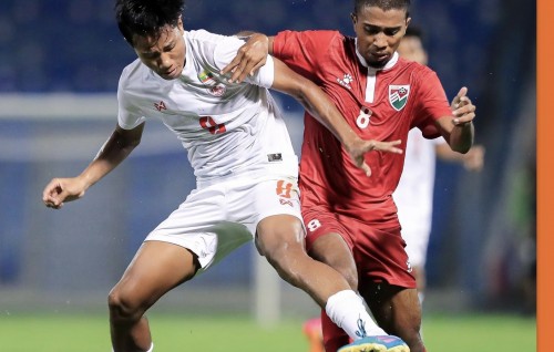 Fahu match gai  Myanmar kairinves zuvaan gaumee team balivejje
