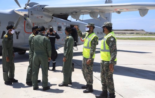 Coast guard aai Indian navy gulhigne aerial surveillance patrol fashaifi