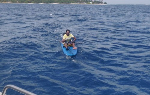 Missing men traveling on windsurf board found