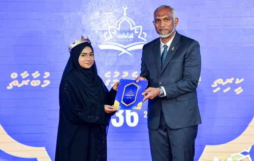 Photo: Quran kiyevumuge 36 vana gaumee mubaaraathuge natheejaa faalhukoh inaamu dhinun