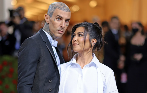 Kourtney Kardashian and Travis Barker share first glimpse of son Rocky