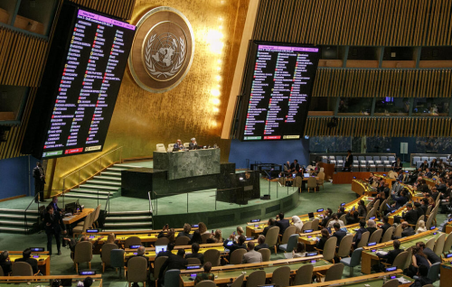 U.N. General Assembly backs the Palestinians' membership bid