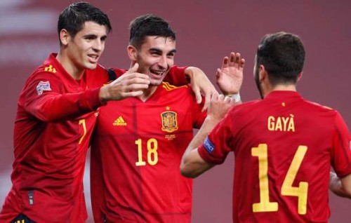 Spain in German kolhah 6 goal jahai ladhugannavaalaifi