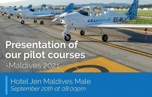 2500 euro ge discount akaa eku EAS Barcelona Aviation School inn dhivehinnah fahi furusathu thakeh!