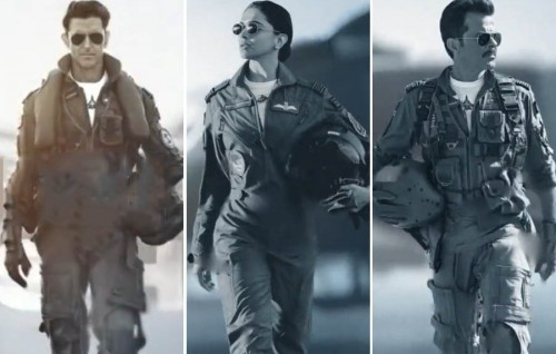 Hrithik adhi Deepika ge film 'Fighter' ge teaser release kohffi