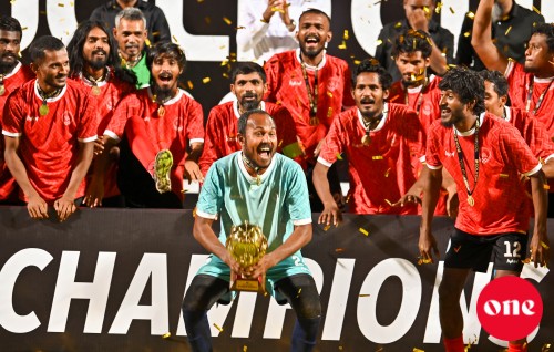 One Photo: Gold cup finals gai Addu balikoh Eydhafushin thashi ufulailun
