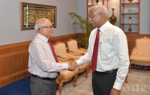 Maumoon assures Pres. Solih of full cooperation in running government