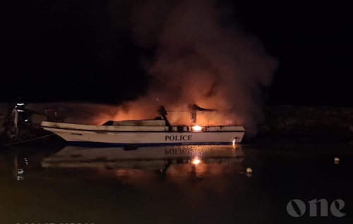 Fire set to Police launch at Gan