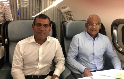 President departs to UAE on Official Visit, accompanied by Pres Nasheed