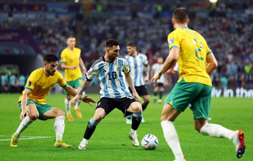 Photo: Messi ge haahsa goal aaeku Argentina quarter final ah dhiyun