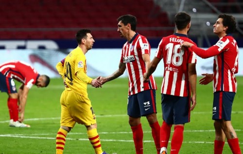 Messi ge 800 vana match gai Atletico athun balive, thaavaluge 10 vana ah