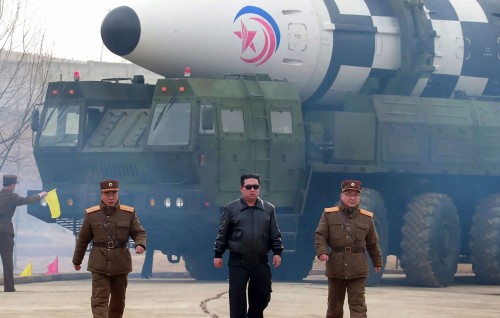 North Korea in  inter continental ballistic missile eh test eh koffi