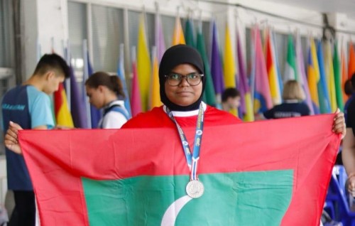Asian Cup shooting mubaaraathun rihi medal hoadhi Eashal ah raeesge thahuniyaa