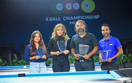 MPBA ge 8 Ball Championship ge championkann Shafraz aai Faathi ah