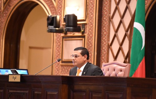 Majilis ge Raees aai Naib Raees inthihaabu kuraa jalsaa ge riyaasathugai Innavaanee Siyam