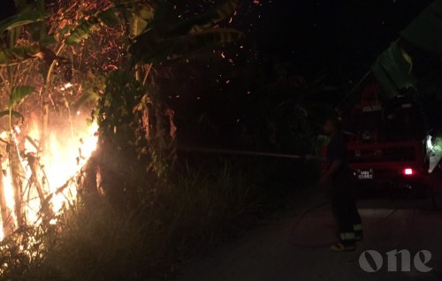 Fire at Fuvahmulah swamp