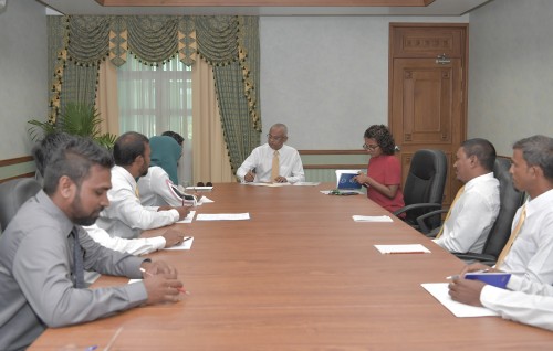 President Solih meets Madduvvari Council members
