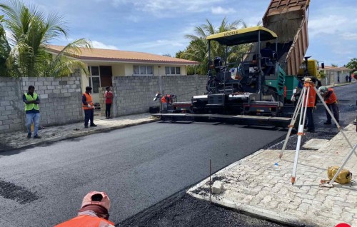 Large portion of Fonadhoo road development completed