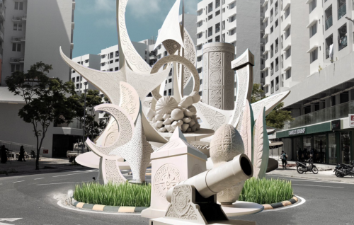 Hulhumale' monument thah design kuree AI beynun kohgen kamah shakuvaa hushahelhumaa gulhigen ekann balanee