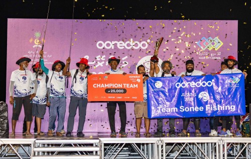 Ooredoo mas race fashaifi, Male' city ge champion kan Team Sonee Fishing ah