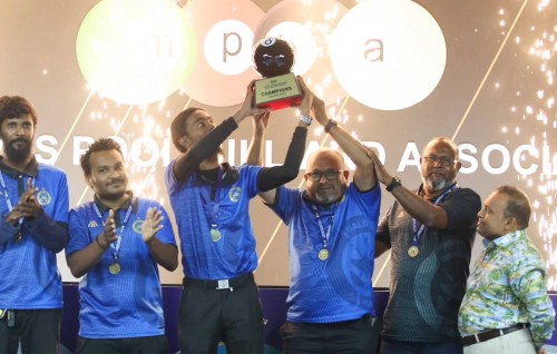 Inter office billiard mubaaraaiy: Champion kan hoadhee MPL aai Raees Office