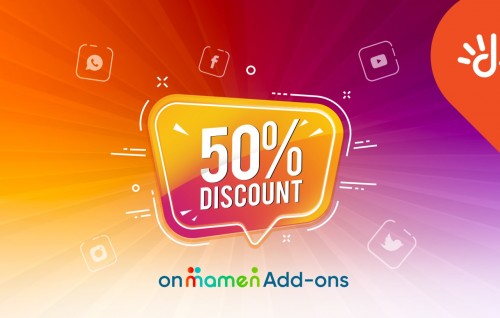 Mamen add-on thakun 50 percent discount libey promotion eh