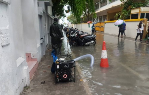 MNDF begins flood water drainage in capital city