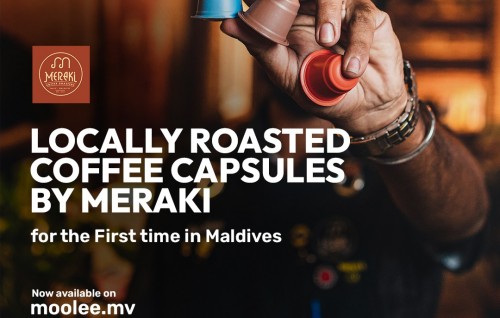 Meraki in raajjeyge furathama coffee capsule launch kohffi, Moolee medhuverikoh mulhi raajje ah hiley delivery