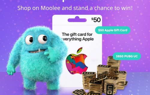 Moolee inn Apple gift card akaai PUBG UC hoadhumuge furusatheh