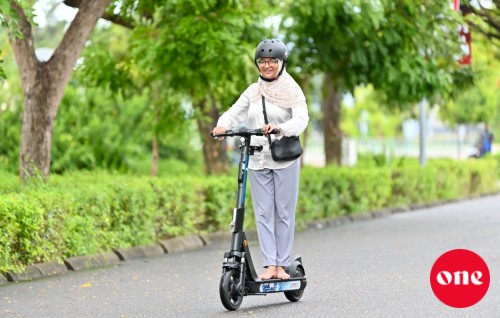 Hulhumale' gai e-scooter tha'aaraf koh, aanmunah hulhuvaalaifi