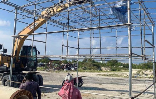 Hulhumale' dhevana fiyavaheegai hadhaa Dingy hut ge 50 insahtha ninmaalaifi